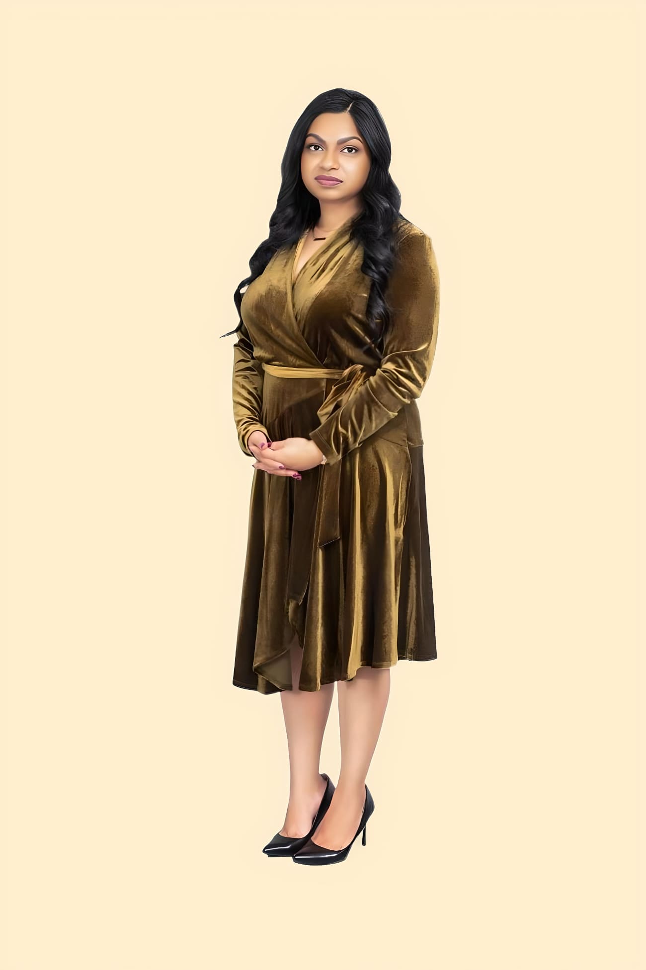 Ashley Iyathurai, family lawyer, standing with an aggressive pose